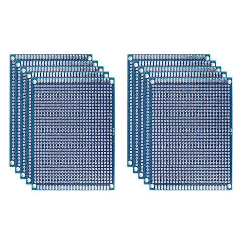 5/10PCS PCB Board Prototype Board Blue 2x8/3x7/4x6/5x7/7x9cm Double Sided Circuit Boards For DIY Soldering Project